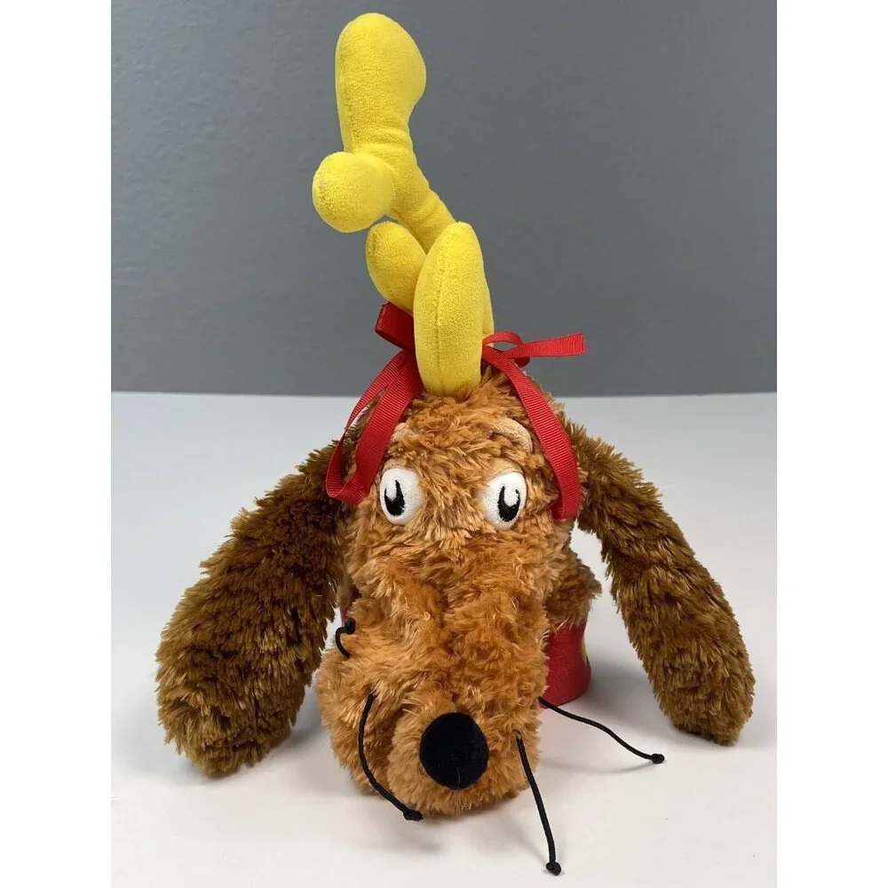 VTG 2001 Manhattan Toy Dr. Seuss Grinch That Stole Christmas Dog MAX Hand Puppet